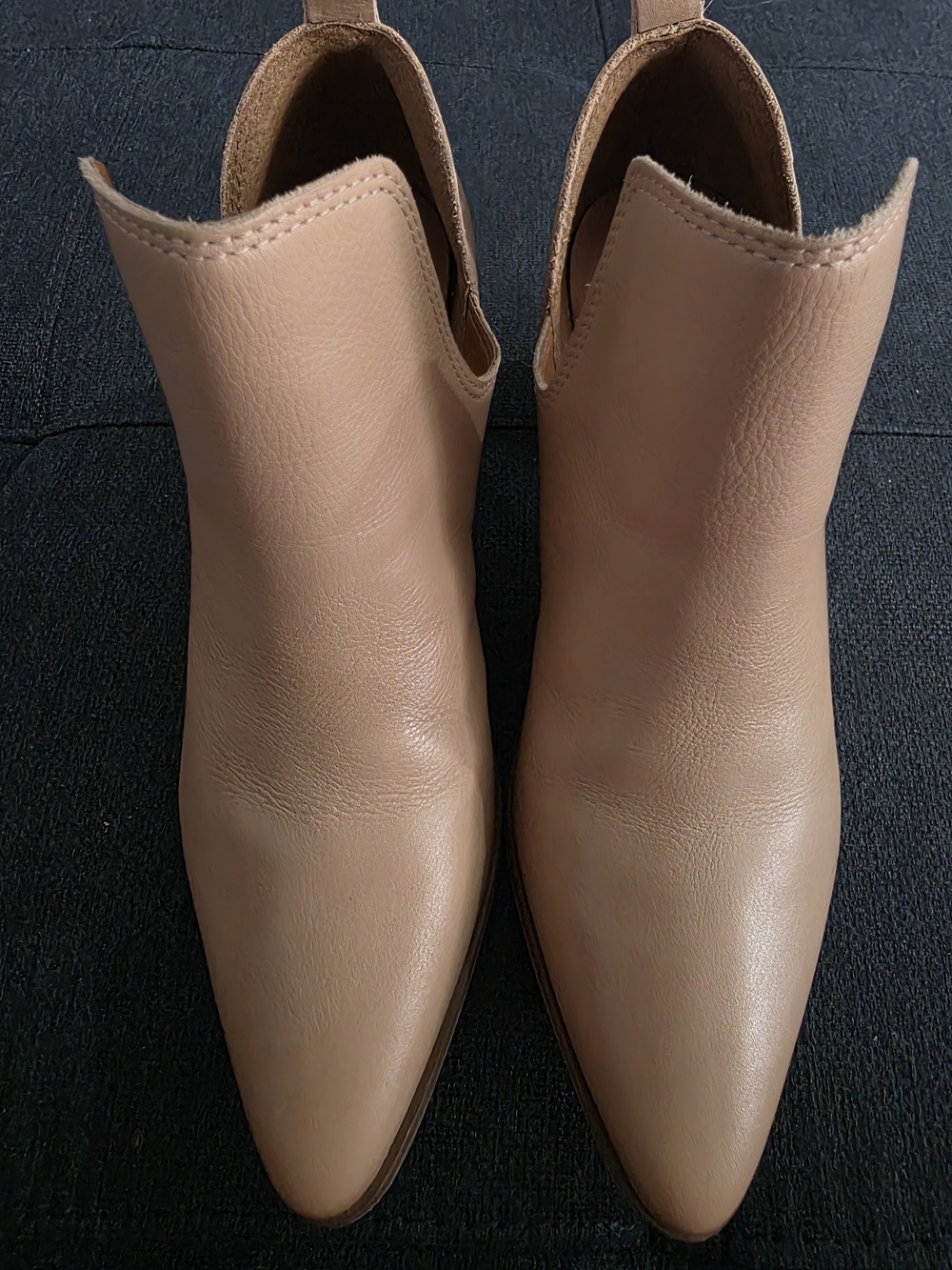 Lucky Brand Women's Tan Slip-On Pointed Ankle Boots
